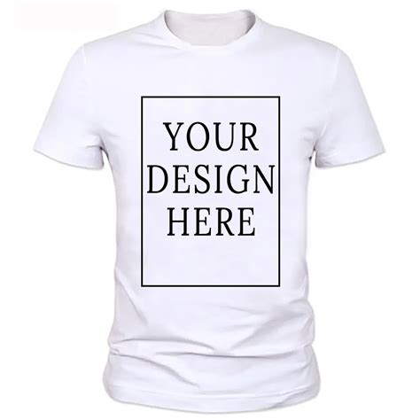 Unisex Custom Logo Printed Personalized Men T Shirts Customized Solid Color Text Photo Printing