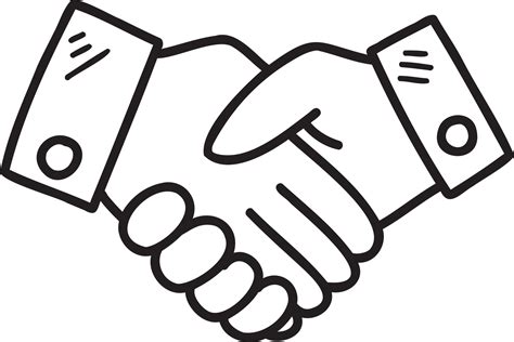 Hand Drawn Hand Shaking Hands Illustration 11732503 Png