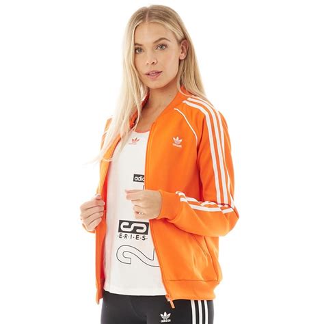 Buy Adidas Originals Womens Superstar Track Jacket Orange