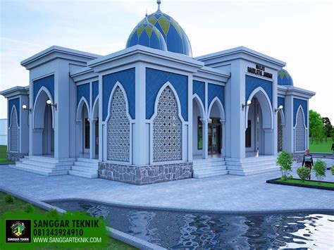 Desain Masjid Modern 11 X 11 17x17 Sanggar Teknik