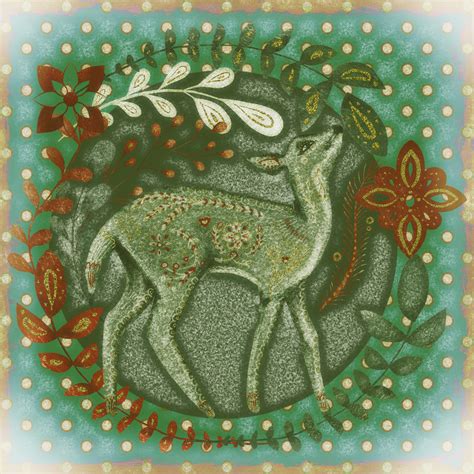 Folk Art Holiday Art Deer Foto Stock Gratuita Public Domain Pictures