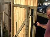 Wood Fence Gate Youtube Pictures