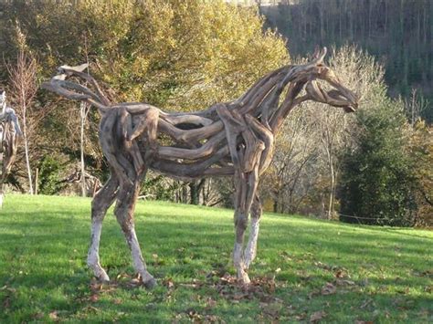 Incredible Tree Branch Horse Sculptures Amusing Planet