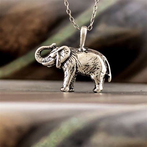 Elephant 925 Sterling Silver 3d Charm Etsy