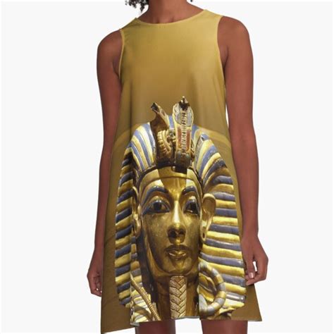 Egypt King Tut A Line Dress By Erikakaisersot Redbubble