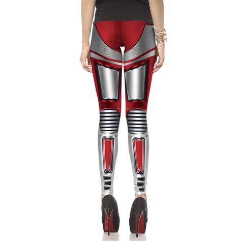 New Design Leggins Fashion 3d Red Legins Printed Women Leggings Mecha Cosplay Robot Comic
