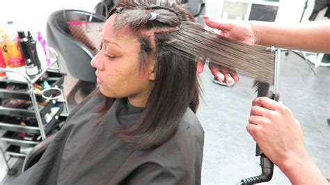 If you end up with dried glue on your scalp or natural hair, apply a glue. TUTORIAL NATURAL LEAVE OUT SEW-IN, - YouTube