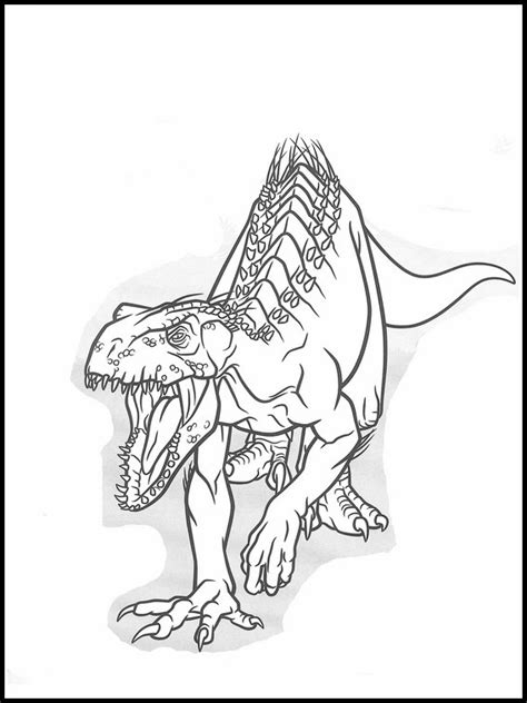 Mewarna07 Kleurplaat Jurassic World Indominus Rex