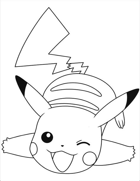 Cute Baby Pikachu Coloring Page Anime Coloring Pages