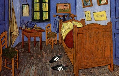 Après une absence, vincent van gogh retrouve sa chambre dans cet état. Le foot et les oeuvres d'art