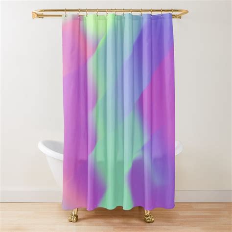 Iridescent Colorful Holo Foil Shower Curtain By Trajeado14 In 2021