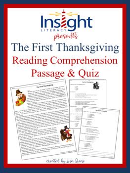 thanksgiving reading comprehension passage