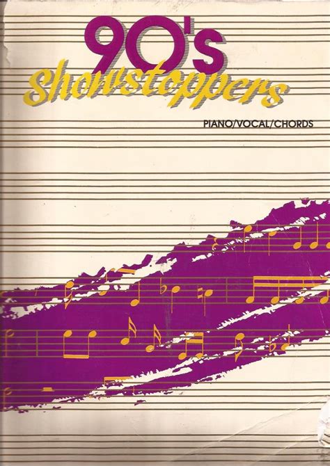 90s showstoppers piano vocal chords alfred music 9780897249799 books