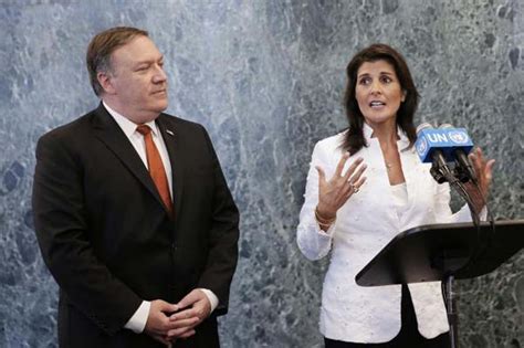 Pompeo Haley Call Out China Rruussia For Oil Transfers To North Korea