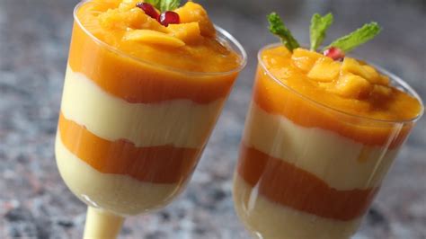 Mango Custard Pudding Recipe Mango Dessert Recipe Summer Special Indian Recipes Poojas