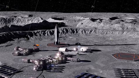 Moon Base Development Of The Surface Of The Moon Construction Of The