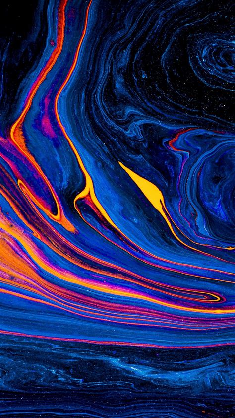 Download Wallpaper 938x1668 Paint Colorful Abstraction Liquid