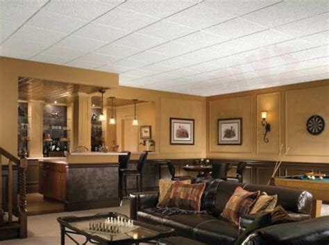 Faux tin ceilings using armstrong ceiling tiles. ARM266 : Armstrong Brighton Ceiling Tiles, 24" x 24" x 1/2 ...