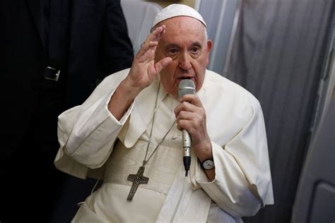 Pope Francis Answers Journalists Question About Churchs Teaching On