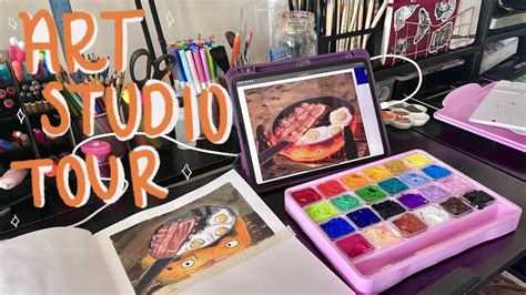 🍄my Art Studio Tourbuild 🌈 Youtube