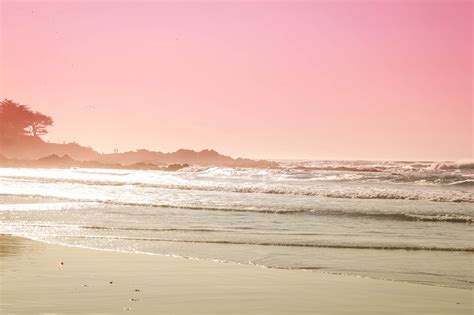 Pink Beach Sunset Wallpaper Wallpapersafari