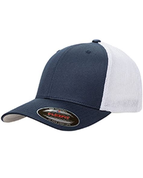 Flexfit 6511 Trucker Cap 6 Panel Adult Hat Bulk Custom Shirts