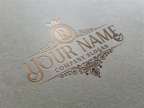 Luxury Gold Logos Elegant Emblem Monogram Luxury Logo Etsy