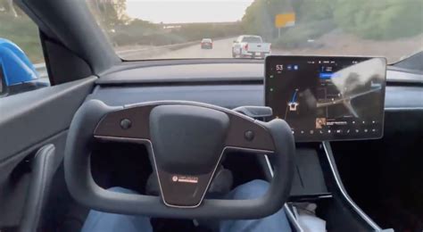Unplugged Performance Tested A Tesla Model Y With The Yoke While Using