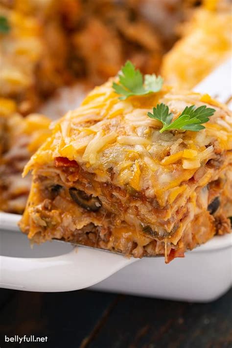 Mexican Lasagna Recipe Belly Full