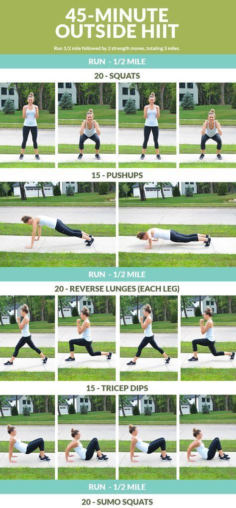 Minute Outside Hiit Workout Afitcado Outdoor Workout Routine Workouts Outside Outdoor