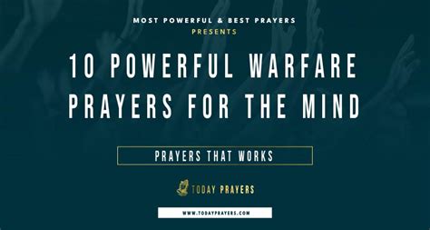 10 Powerful Warfare Prayers For The Mind Today Prayers