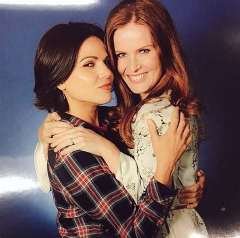 Lana Parrilla And Rebecca Mader Ouat Once Upon A Time Celebrities