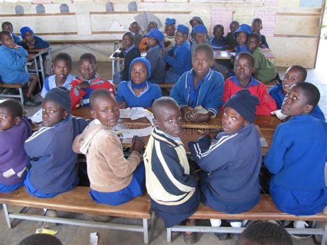 Primary School Children Inside Classroom In Zimbabwe Editorial Photo
