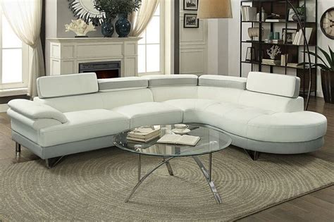 Faux Leather Sectional Sofa White Sofa Design Ideas