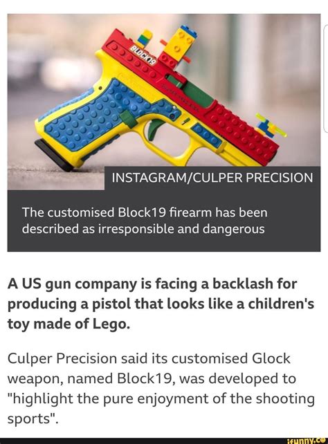 The Block19 A Firearm Made To Look Like Lego Precision The