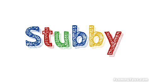 Stubby Лого Бесплатный инструмент для дизайна имени от Flaming Text