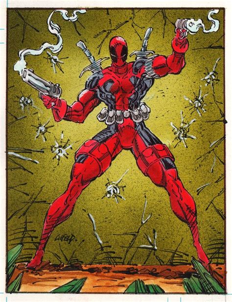 Deadpool By Rob Liefeld Deadpool And Cable Pinterest