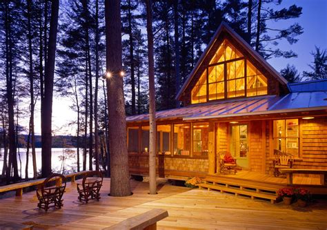 Maine Camp Bridgton Maine Whitten Architects Rustic Lake Houses