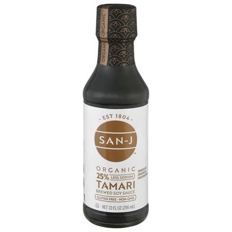 Save On San J Tamari Soy Sauce Reduced Sodium Gluten Free Organic Order