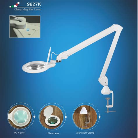 Dimmable Led Magnifier Lamp With Safe Arm