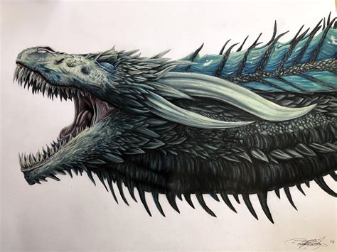 Heres A Colored Pencil Dragon I Spend About 100 Hours On Rpics