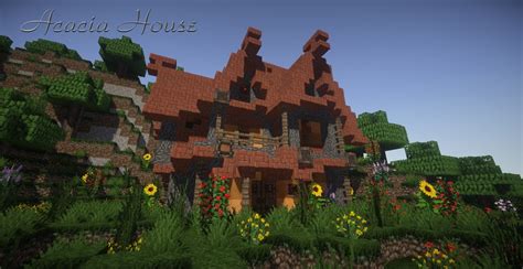 Acacia Wood Minecraft House Ideas