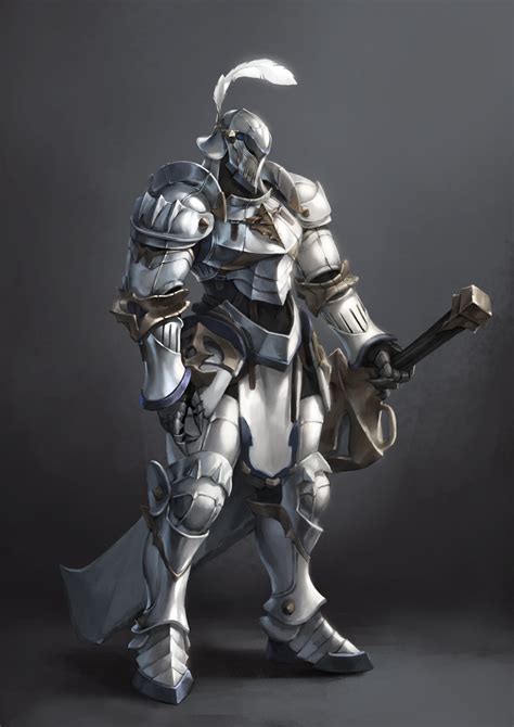 Artstation Knight In Heavy Armor Wooju Ko Knight Armor Knight Art