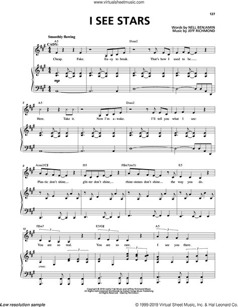 I See Stars From Mean Girls The Broadway Musical Sheet Music For