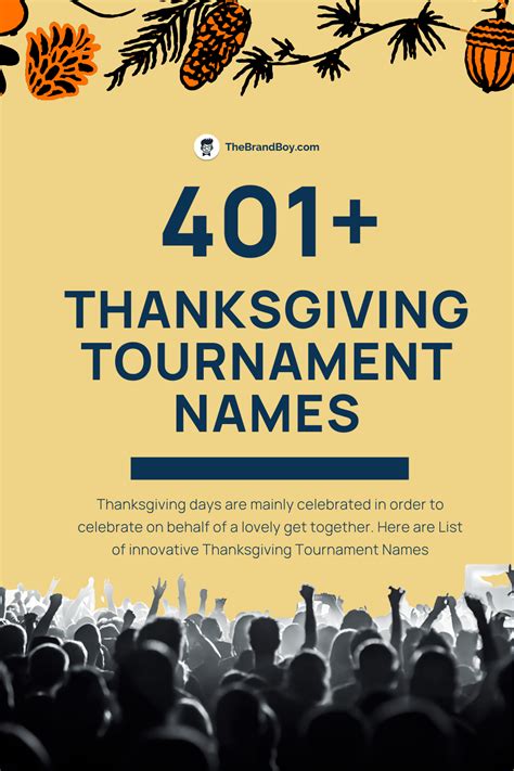 388 Best Thanksgiving Tournament Names Ideas Tournaments Names Catchy Names