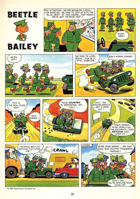 Beetle Bailey King Features Characters Such As Beetle Bailey And Popeye Were Beetle Bailey