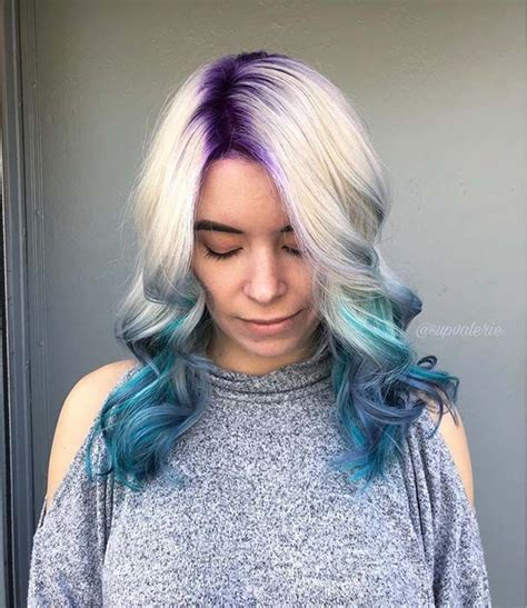41 Bold And Beautiful Blue Ombre Hair Color Ideas Stayglam Blue