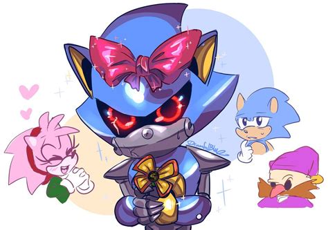 Metal Sonic Sonic Funny Sonic And Amy Sonic Fan Art Sonic Boom