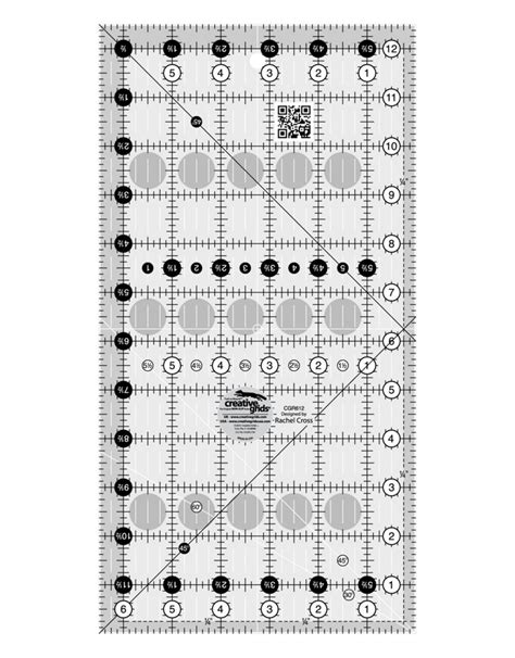 Cgr612 Creative Grids 6 12 Inch X 12 12 Inch Quilt Ruler Rulers Craft