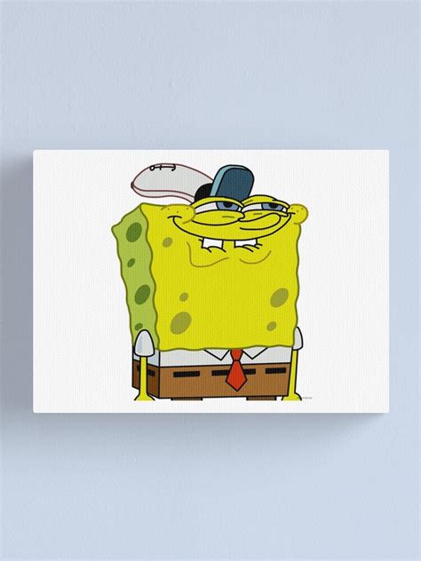 Spongebob Meme Canvas Print For Sale By Ilovemusic4979 Redbubble